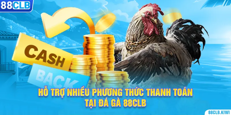 Hỗ trợ nhiều phương thức thanh toán tại đá gà 88CLB